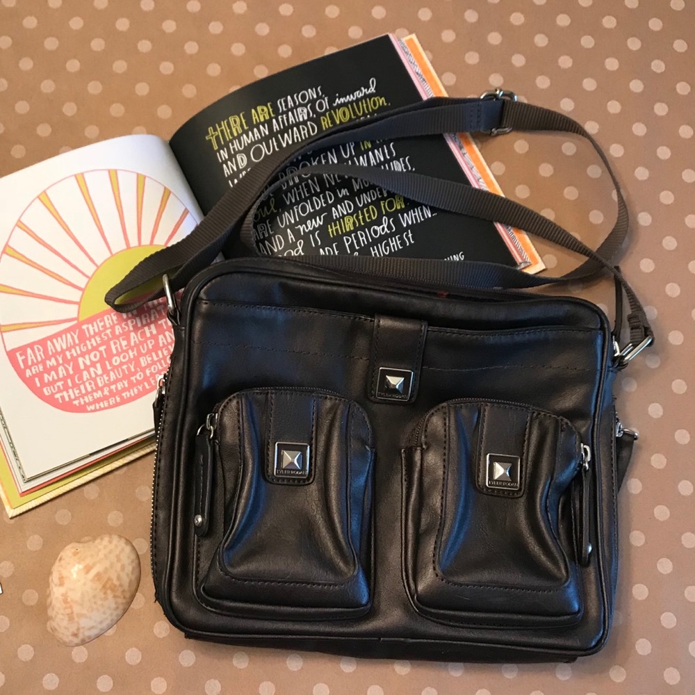 Studded Leather Crossbody Purse